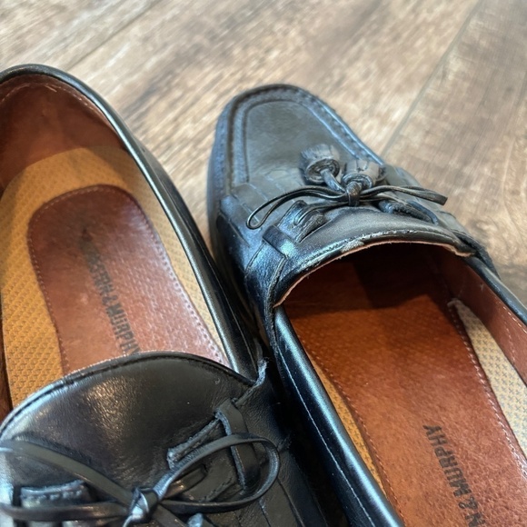 Johnston & Murphy Aragon II Kiltie Tassel Loafer Black Leather Mens Size 8.5W - Picture 7 of 9